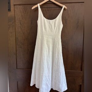 NWT Reformation Magnolia White Linen Midi Dress